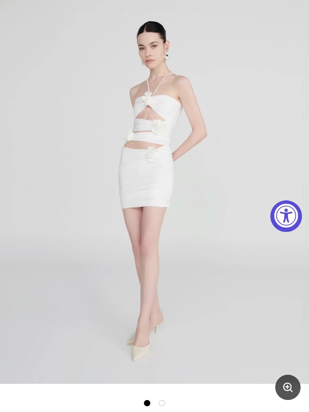 Maygel Coronel Coari Dress off white